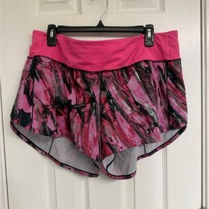 lululemon athletica Pink and Black Athletic Shorts